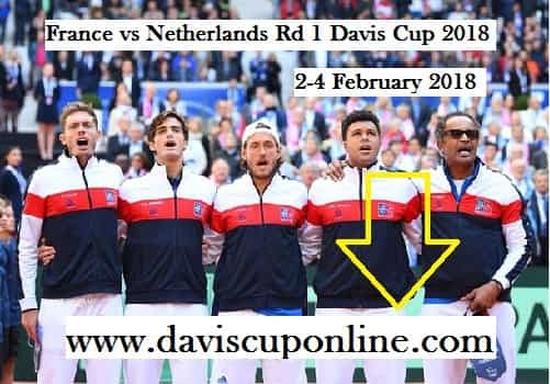 France vs Netherlands round 1 Davis Cup
